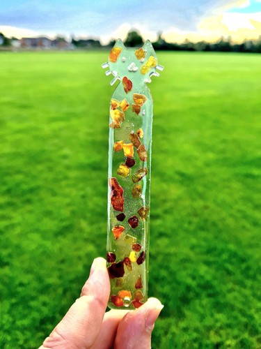 Baltic amber bookmark - bookmark, with