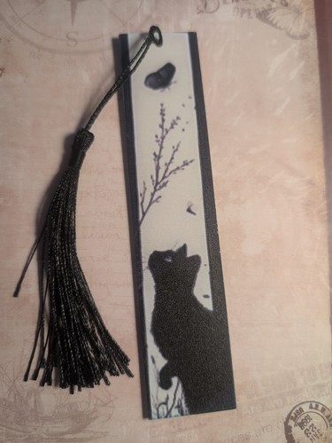 Cat lover resin bookmark - resin,