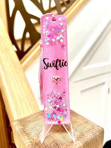 Handmade resin bookmark with - resin,