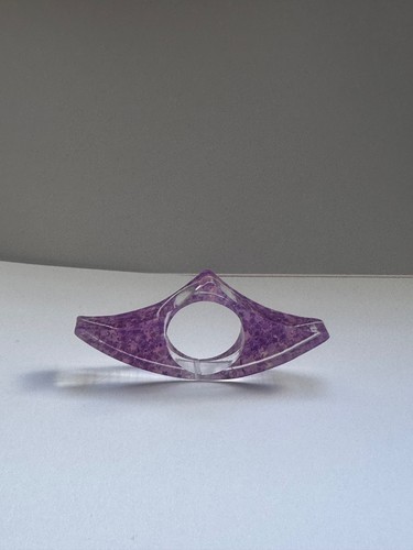 Purple resin thumb book - book, holder