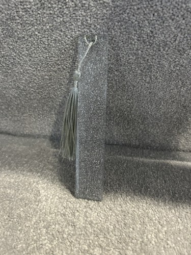 Silver glitter bookmark resin - glitter, bookmark,