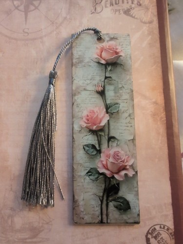 Vintage pastel rose - vintage, resin