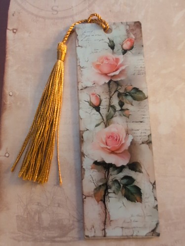 Vintage pastel rose resin - pastel,